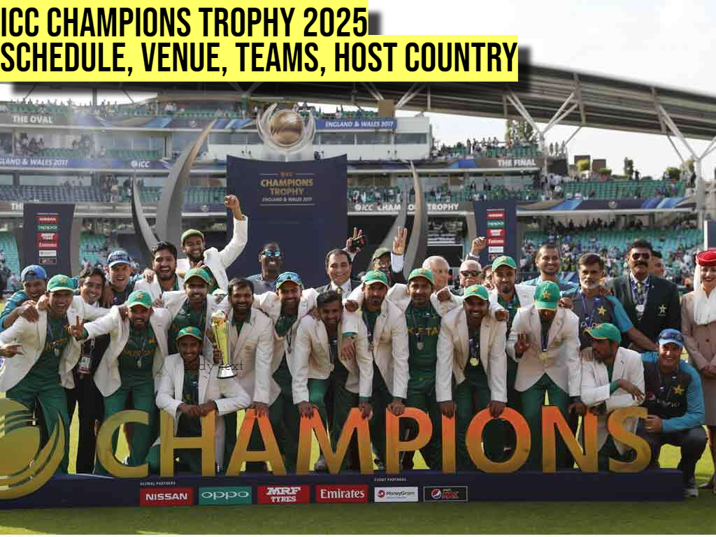 ICC Champions Trophy 2025 Schedule, Venue, Teams, Host Country